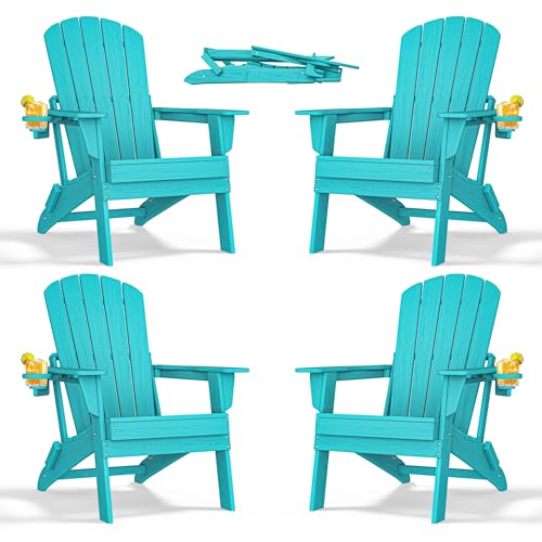 Folding Adirondack Chairs Set of 4