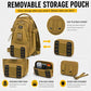 Fishing Tackle Backpack with Rod Holder & Removable Storage Pouch
