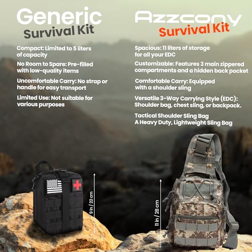 Emergency Survival Kit with First Aid Gears and Supplies (250 Count)