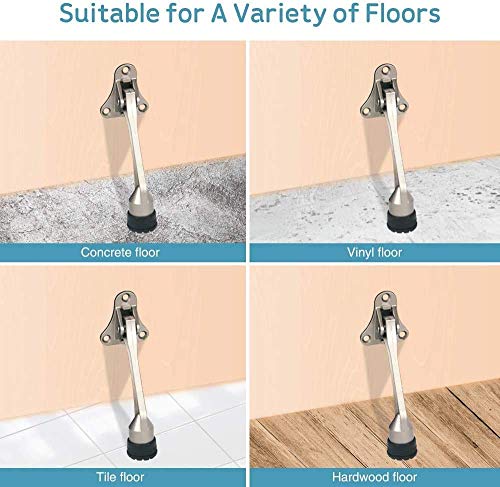 Door Stopper Kick Down Door Stops for Heavy Doors (12.15 Count)