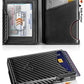 Men Airtag Leather Wallet Metal Case Money Clip