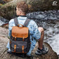 Gray Black Camera Backpack