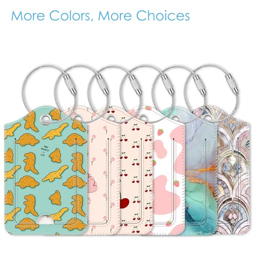 Luggage Tags Privacy Cover ID Label for Travel Bag Suitcase (2 Count)