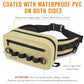 Waterproof Fishing Fanny Pack for Men 3.3L Fly Fishing Bag Chest Pack with Airtight Zipper Khaki
