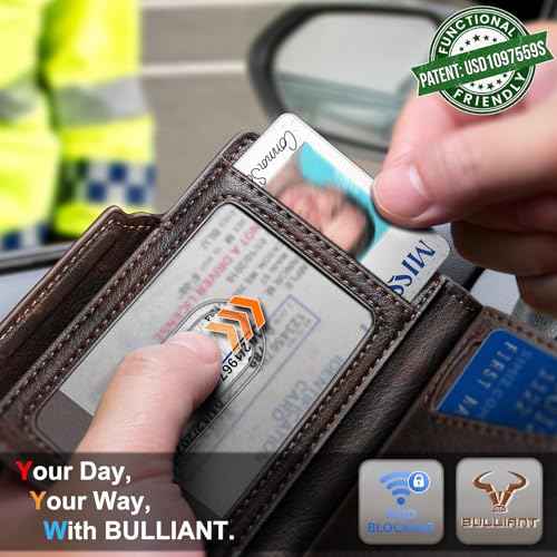 Men Airtag Leather Wallet Metal Case Money Clip
