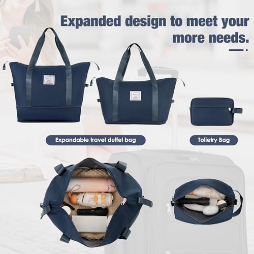 Softside Luggage Set Lightweight 3 Piece Suitcase with Duffel Bag (3 Count)