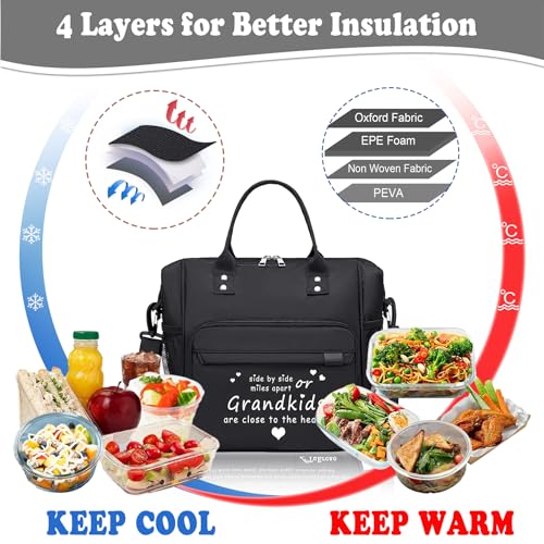 Lunch Box for Grandma Great Grandma Gifts Women Lunch Bag for Grandmother from Granddaughter