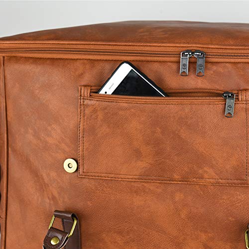 6 Wine Bottles Carrier Leather Bag