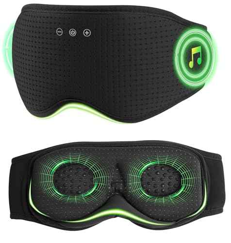 Bluetooth Sleep Headphones with 3D Eye Mask for Zero Pressure
