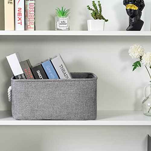 Storage Bins Medium 3 Pack Storage Baskets for Organizing Shelves (3 Count)