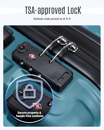 Luggage Sets 3 Pcs Suitcase with Wheels (3 Count)