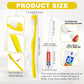 30 pcs Disposable Toothbrushes with Toothpaste and Floss (30 Count)
