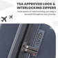 Carve 20 Inch Carry On Expandable Hardside Upright Suitcase with 360° Spinner Wheels
