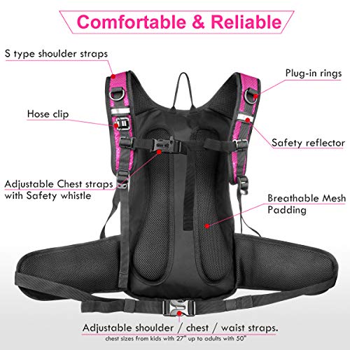 Insulated Hydration Backpack Pack with 3L BPA Free Leak Proof Water Bladder
