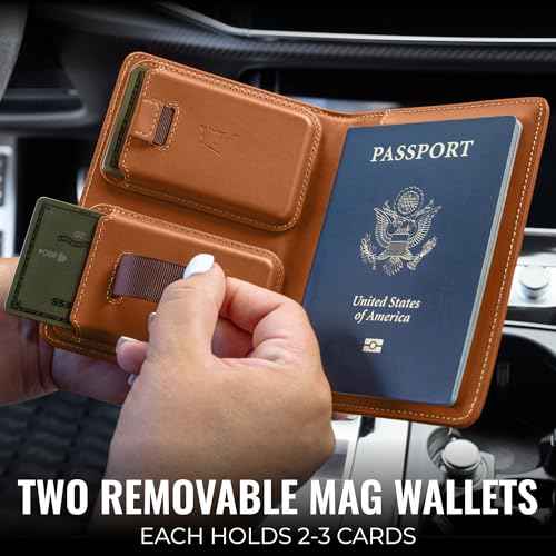 Passport Wallet with AirTag Holder