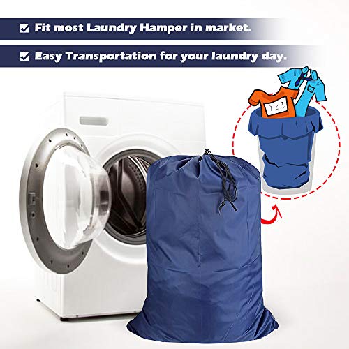 Washable Travel Laundry Bag with Drawstring (3 Count)