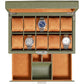 10 Slot Watch Box in Leather with Valet Drawer
