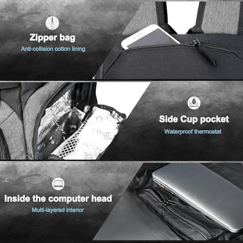 Large Basketball Backpack Sports Gym Bag with Ball Holder Ventilated Shoe Compartment Insulated Cooler Pockets Reflective Strips Fence Hook for Men Athletic Training