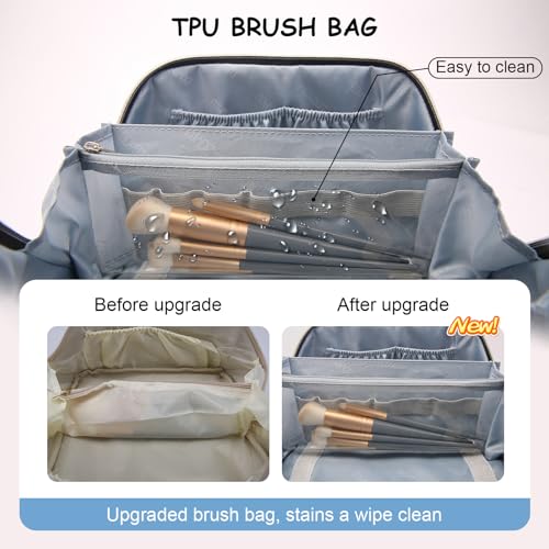 Travel Makeup Bag Cosmetic Bags for Women (3 Count)