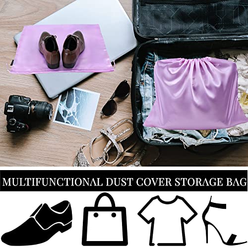 6 Pack Dust Bags for Handbags Silk Dust Cover Bag for Handbags Purses Shoes Boots