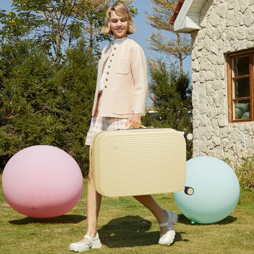 20 Inch Carry On Luggage PC Hardside Suitcases with Wheels & TSA for Travel Woman Men