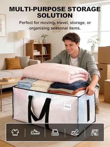 Supports 200lbs Heavy Duty Moving Bags (4 Count)