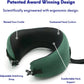 C CUSHION LAB Travel Pillow, Award-Winning Patented Ergonomic Design for Chin & Neck Support Memory Foam Neck Pillow, Compact Airplane Pillow for Traveling, Flight, Car (Hunter Green, Medium)
