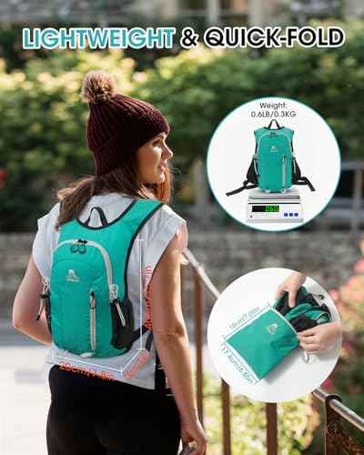 Foldable Small Hiking Backpack with 3 Strap Pockets