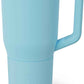 BrüMate Müv - 35oz 100% Leak Proof Insulated Coffee Mug with Handle & Lid - Stainless Steel Coffee Travel Mug - Double Walled Coffee Cup (Glacier)
