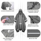 Hooded Rain Poncho for Adults