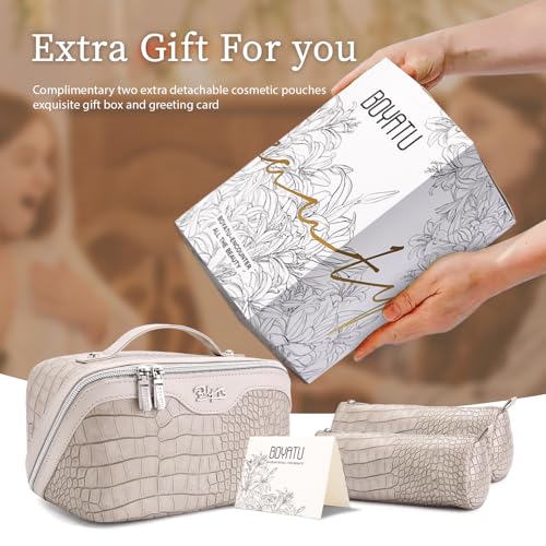 Travel Makeup Bag Cosmetic Bags for Women (3 Count)