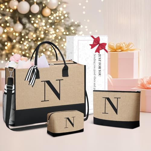 Initial Tote Bag