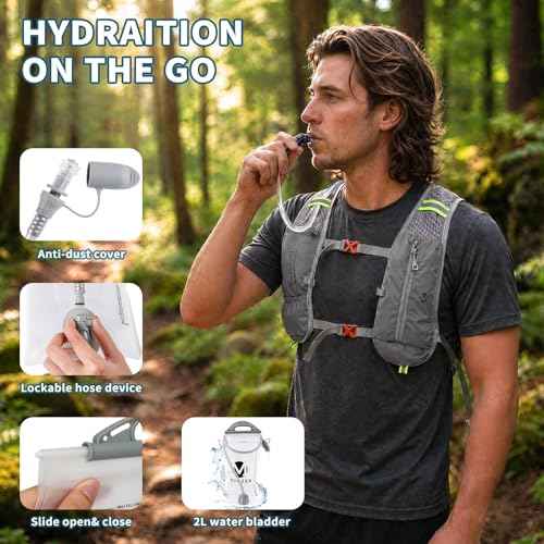 Running Hydration Vest with a 2L Water Bladder