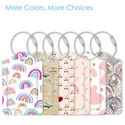 Luggage Tags Privacy Cover ID Label for Travel Bag Suitcase (2 Count)