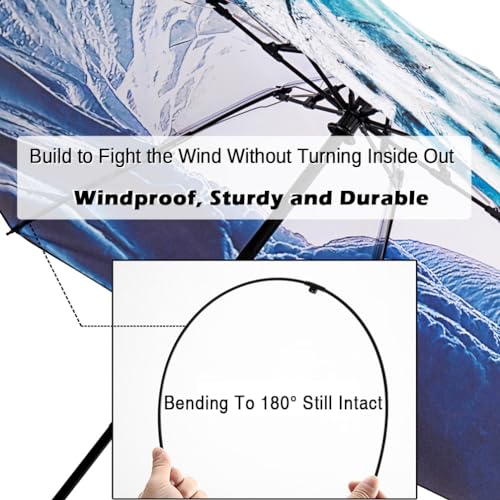 Umbrella Compact Inverted Folding Umbrellas Auto Open Close