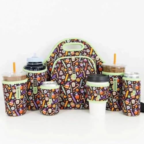 LunchTote Zippered Bag Insulated Neoprene Caddy (Creep It Sweet / X-Large 6.5 Quart Lunch Tote)