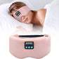 Bluetooth Sleep Mask Wireless Headphones Bluetooth Eye Mask for Side Sleepers SYPVRY Blackout Eye Mask with Headphones Speaker for Airplane,Travel, Pink
