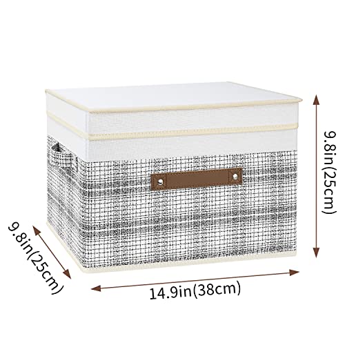 Collapsible Storage Bins with Lids (5 Count)