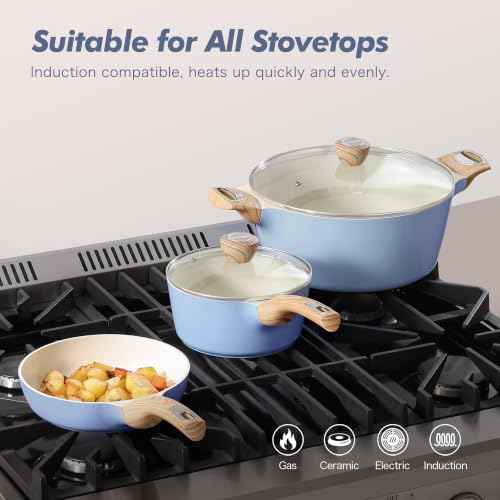 Ceramic Pots and Pans Set Nonstick