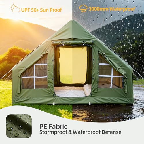 Inflatable Camping Tent with Hand Pump