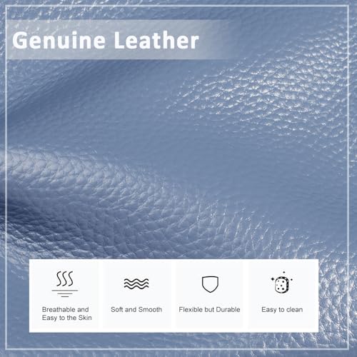 Real Leather Crossbody Bags for Women Travel Wallet Purse Blue