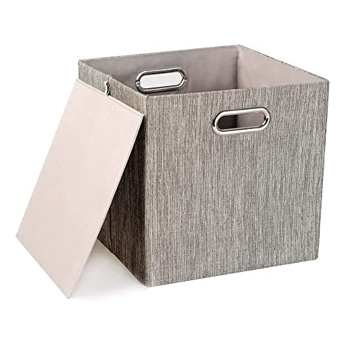 3X Thicker Fabric Storage Cubes 13 inch Collapsible Storage Bins for Organization