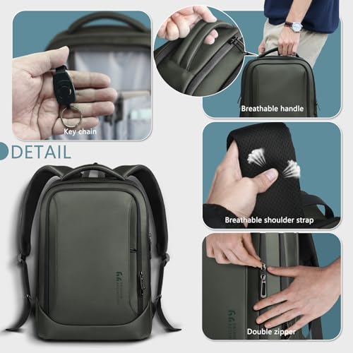 Laptop Backpack for Men for 15.6 Inch Computer Bag with USB A&C Charger