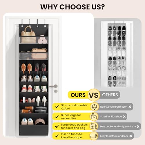 16 20 Pairs Over the Door Shoe Organizer