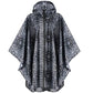 Waterproof Rain Poncho for Women Packable Hooded Raincoat with Pocket
