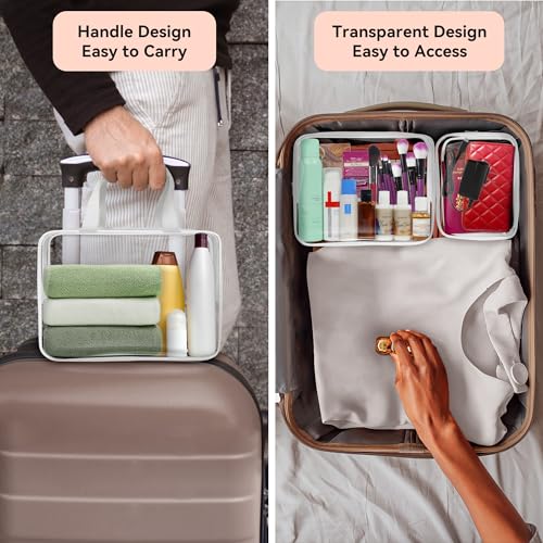10 PCS Clear Travel Bags for Toiletries (10 Count)