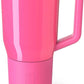BrüMate Müv - 35oz 100% Leak Proof Insulated Coffee Mug with Handle & Lid - Stainless Steel Coffee Travel Mug - Double Walled Coffee Cup (Neon Pink)