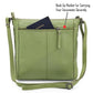 Leather Crossbody Bags for Women Small Genuine Nappa Purse Multi
