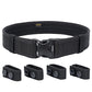 Duty Belt w Hook Lining 4 Keepers Police Law Enforcement Correctional Officer Security 2" Black Nylon Outer Belt XXXL