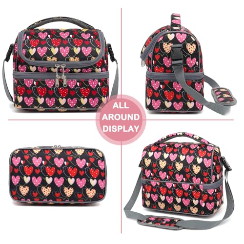 Double Decker Cooler Insulated Lunch Bag Large Tote for Boys